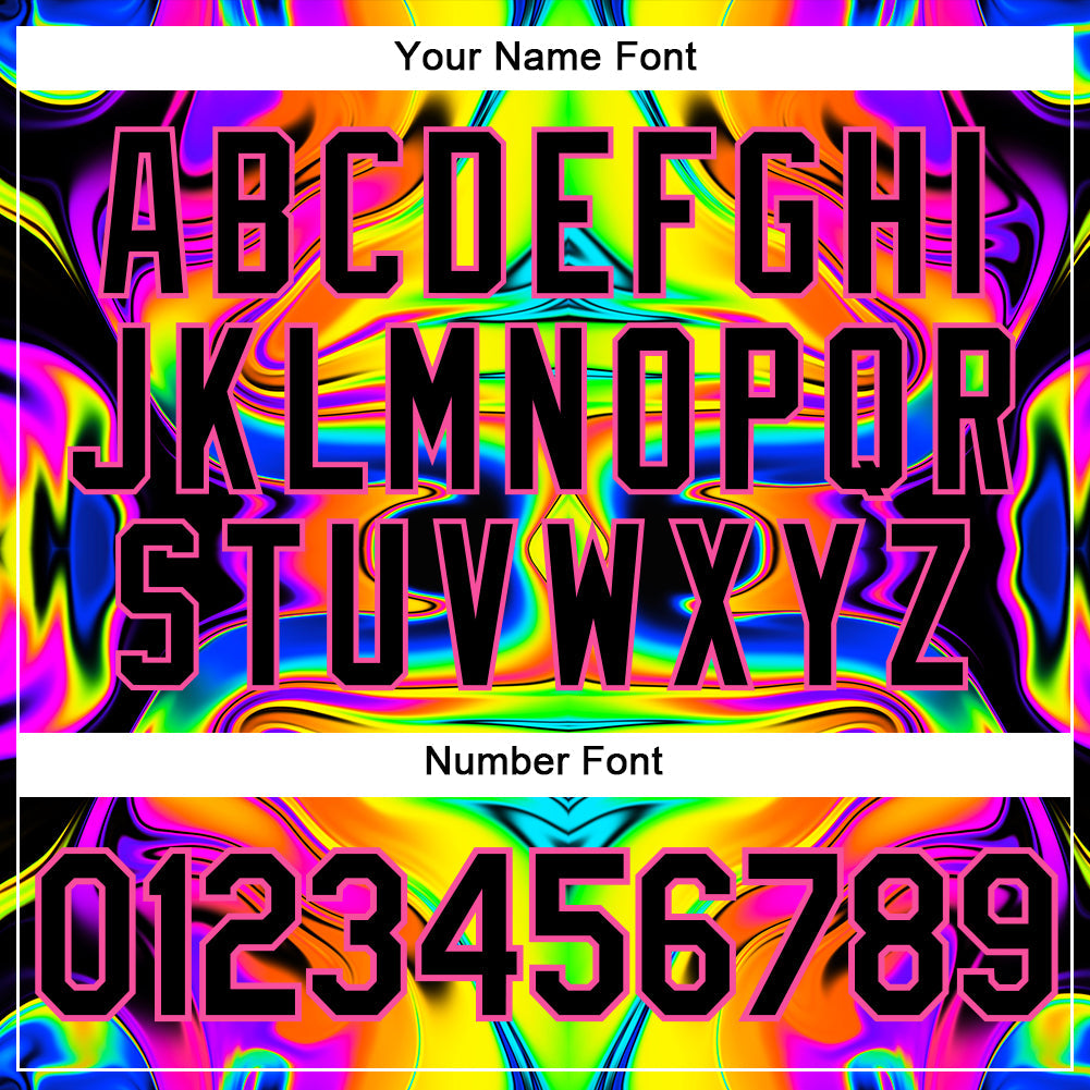Custom 3D Pattern Design Abstract Iridescent Psychedelic Swirl Fluid Art Authentic Baseball Jersey - Sky-Custom