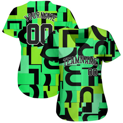 Custom 3D Pattern Design Music Festival Authentic Baseball Jersey - Sky-Custom