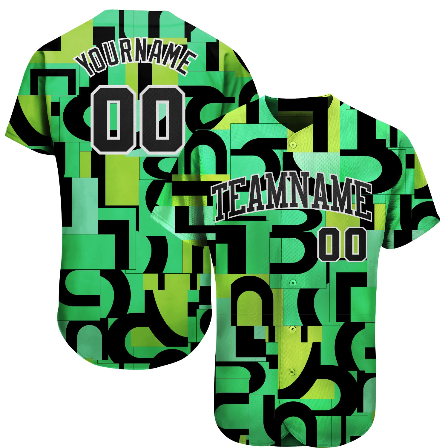 Custom 3D Pattern Design Music Festival Authentic Baseball Jersey - Sky-Custom
