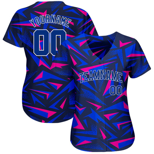 Custom 3D Pattern Design Music Festival Authentic Baseball Jersey - Sky-Custom