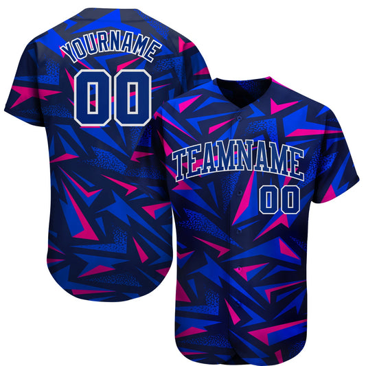 Custom 3D Pattern Design Music Festival Authentic Baseball Jersey - Sky-Custom