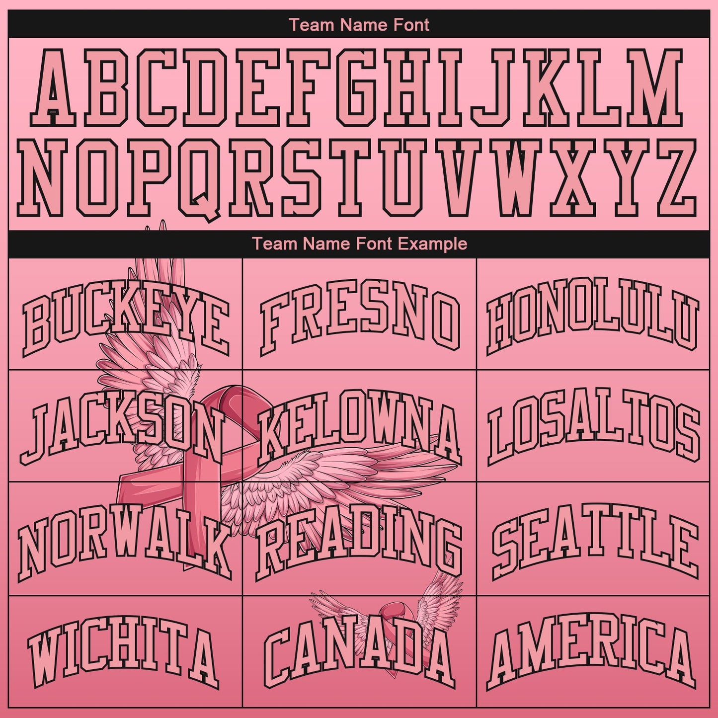 Custom 3D Pink Ribbon With Angel Wings Breast Cancer Awareness Month Women Health Care Support Authentic Baseball Jersey - Sky-Custom