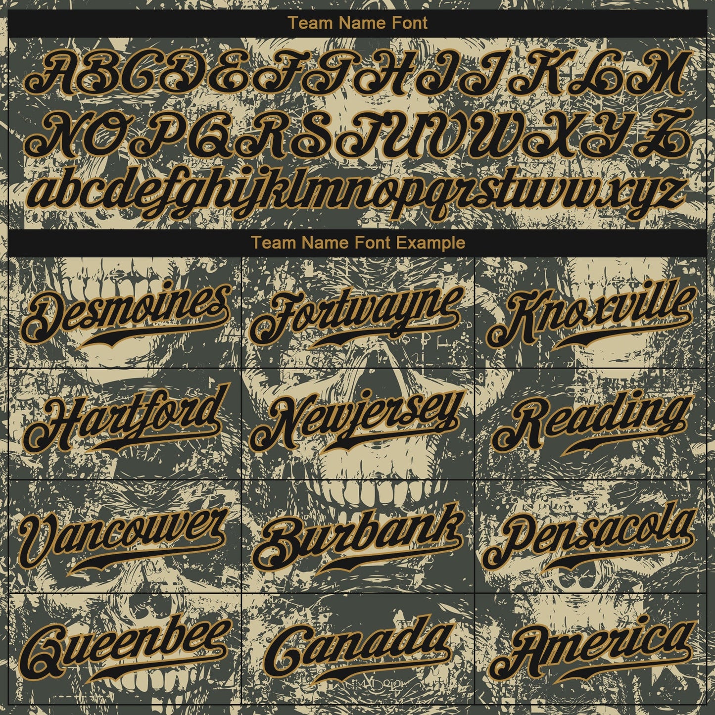 Custom 3D Pattern Halloween Skulls Authentic Baseball Jersey - Sky-Custom