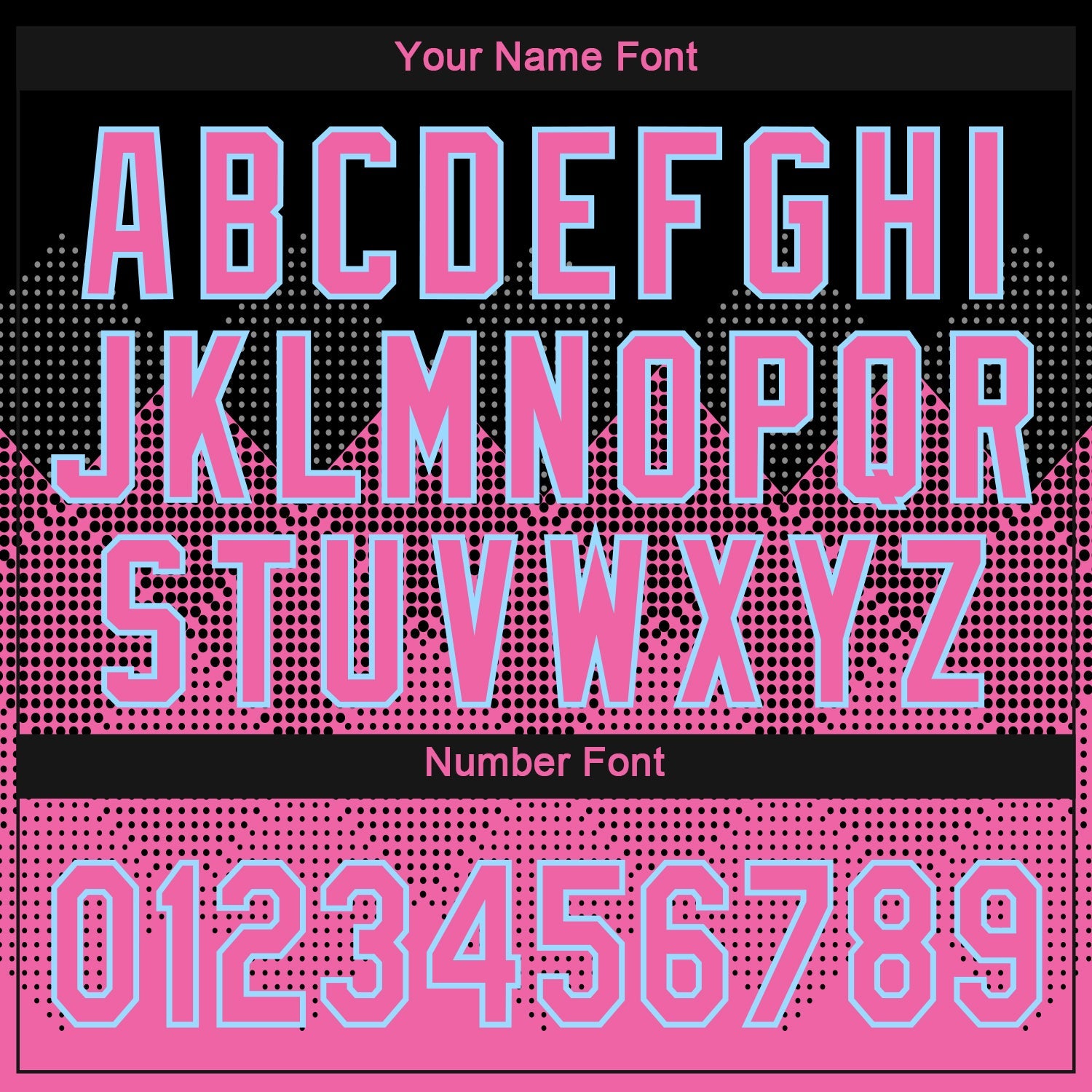Custom Black Pink-Light Blue 3D Pattern Design Authentic Baseball Jersey - Sky-Custom