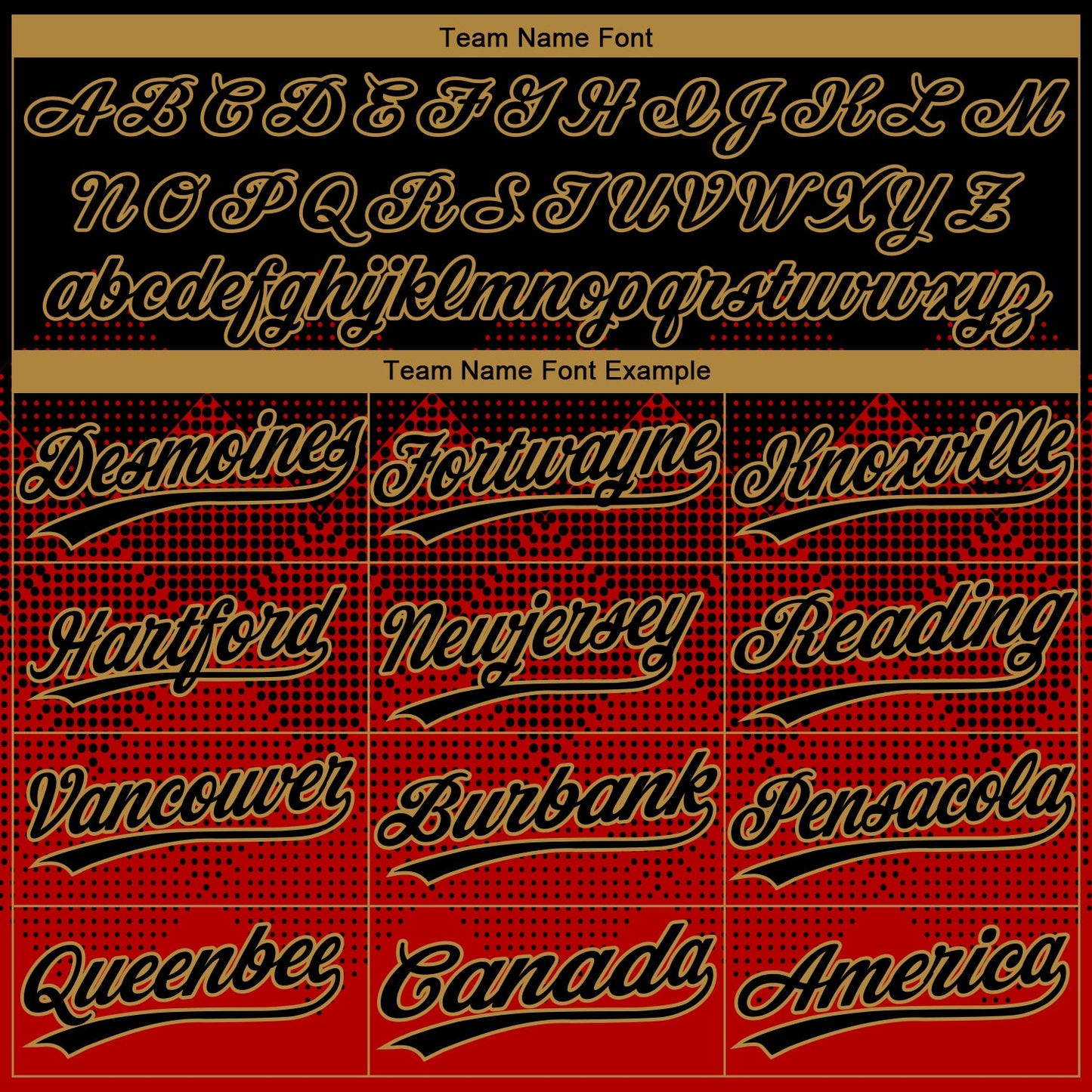 Custom Red Black-Old Gold 3D Pattern Design Authentic Baseball Jersey - Sky-Custom