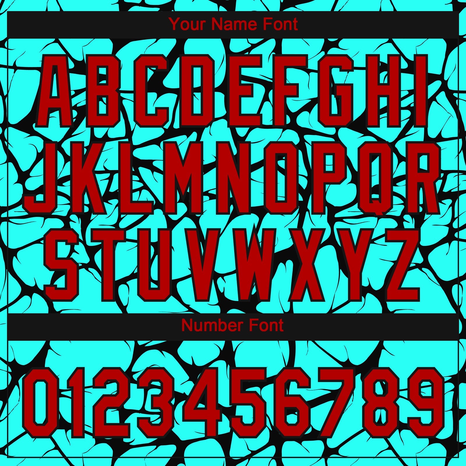 Custom Teal Red-Black 3D Pattern Design Authentic Baseball Jersey - Sky-Custom