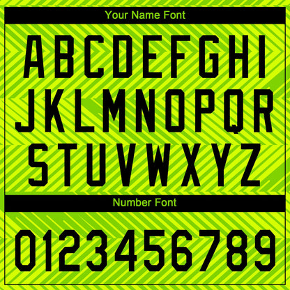 Custom Neon Green Black 3D Pattern Design Authentic Baseball Jersey - Sky-Custom