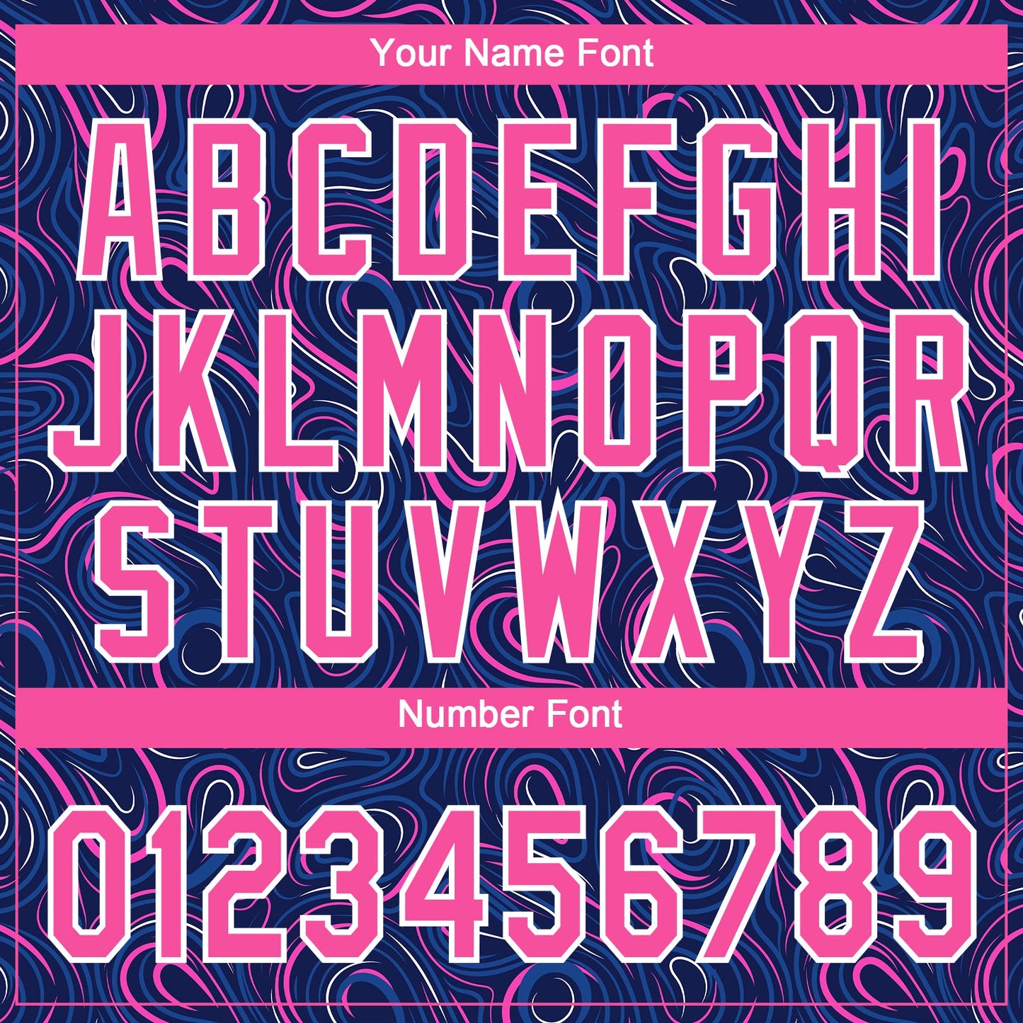 Custom Navy Pink-White 3D Pattern Design Authentic Baseball Jersey - Sky-Custom