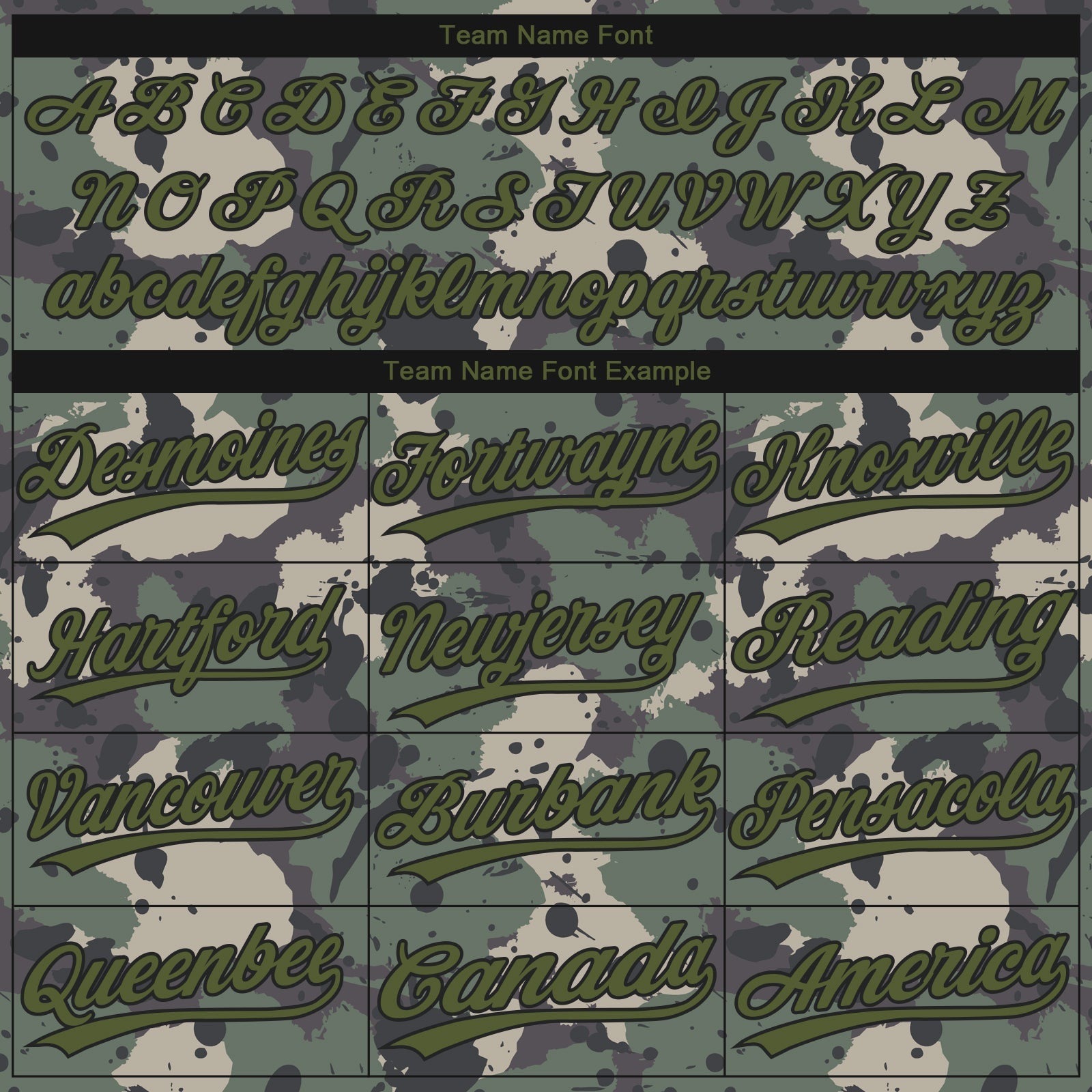 Custom Camo Olive-Black 3D Pattern Design Authentic Salute To Service Baseball Jersey - Sky-Custom