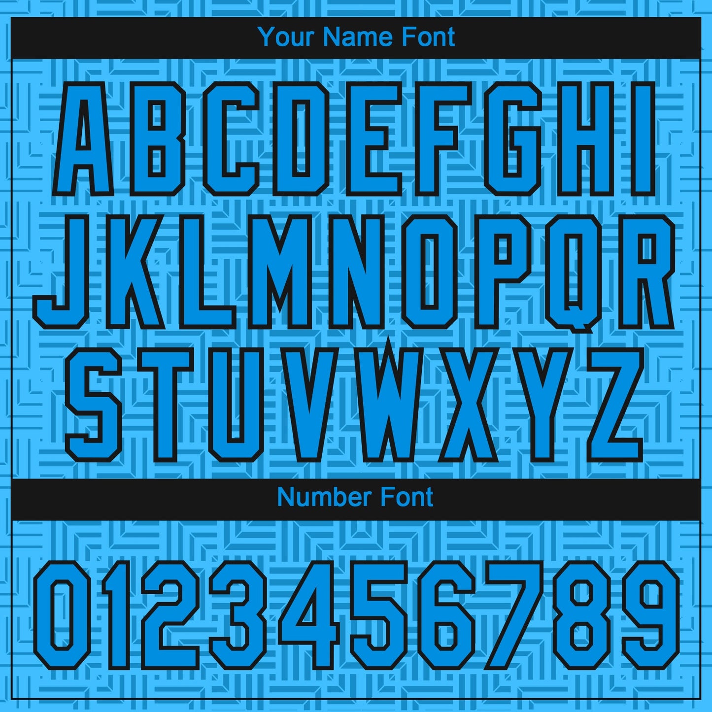 Custom Blue Blue-Black 3D Pattern Design Authentic Baseball Jersey - Sky-Custom