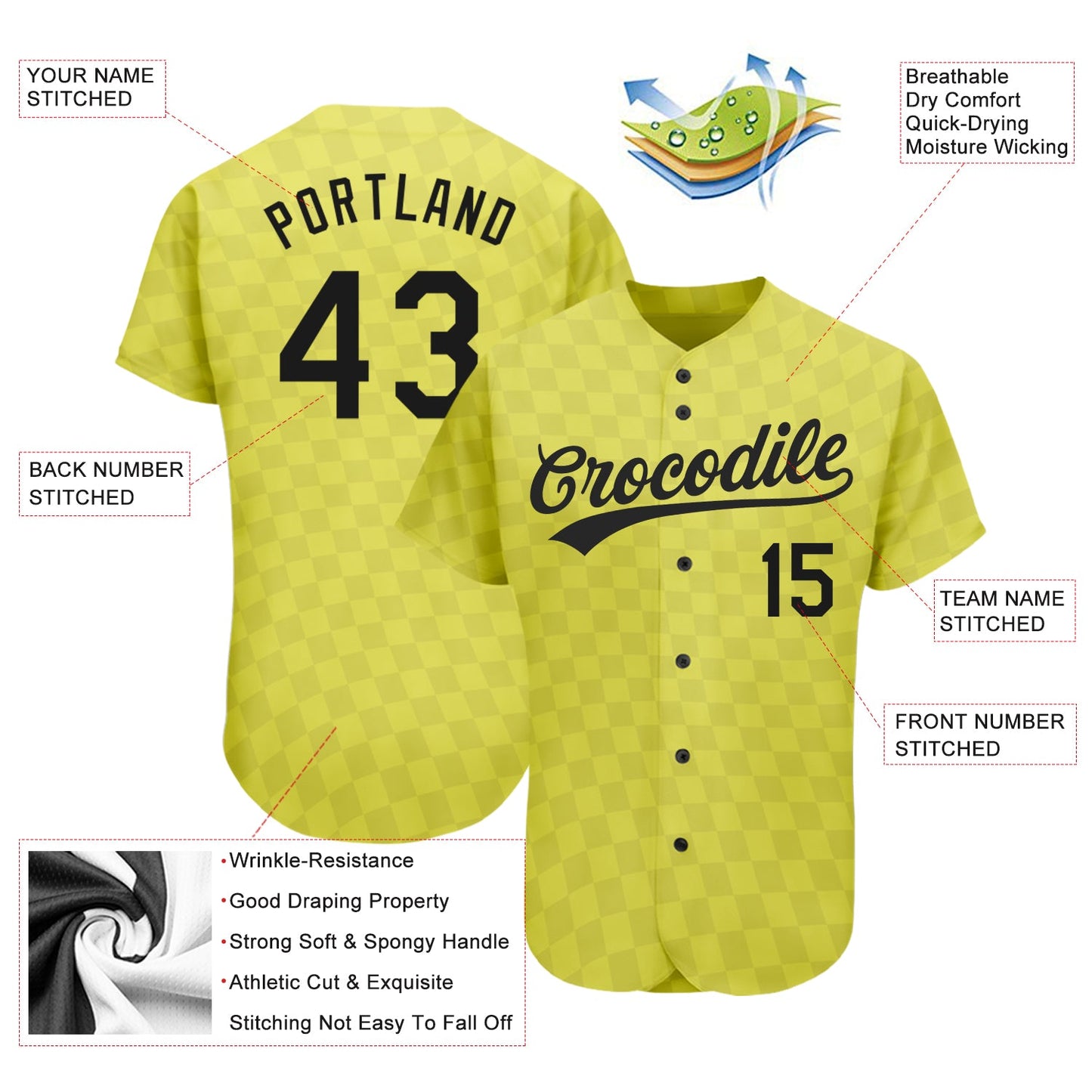 Custom Gold Black 3D Pattern Design Authentic Baseball Jersey - Sky-Custom