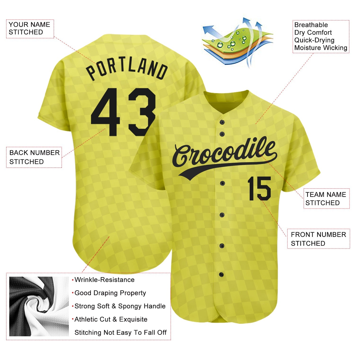 Custom Gold Black 3D Pattern Design Authentic Baseball Jersey - Sky-Custom