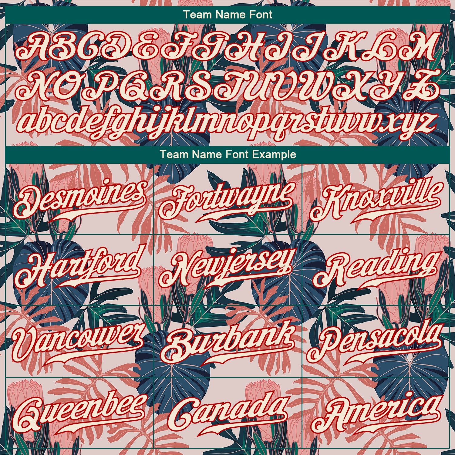 Custom Cream Red 3D Pattern Design Hawaii Palm Leaves And Flowers Authentic Baseball Jersey - Sky-Custom