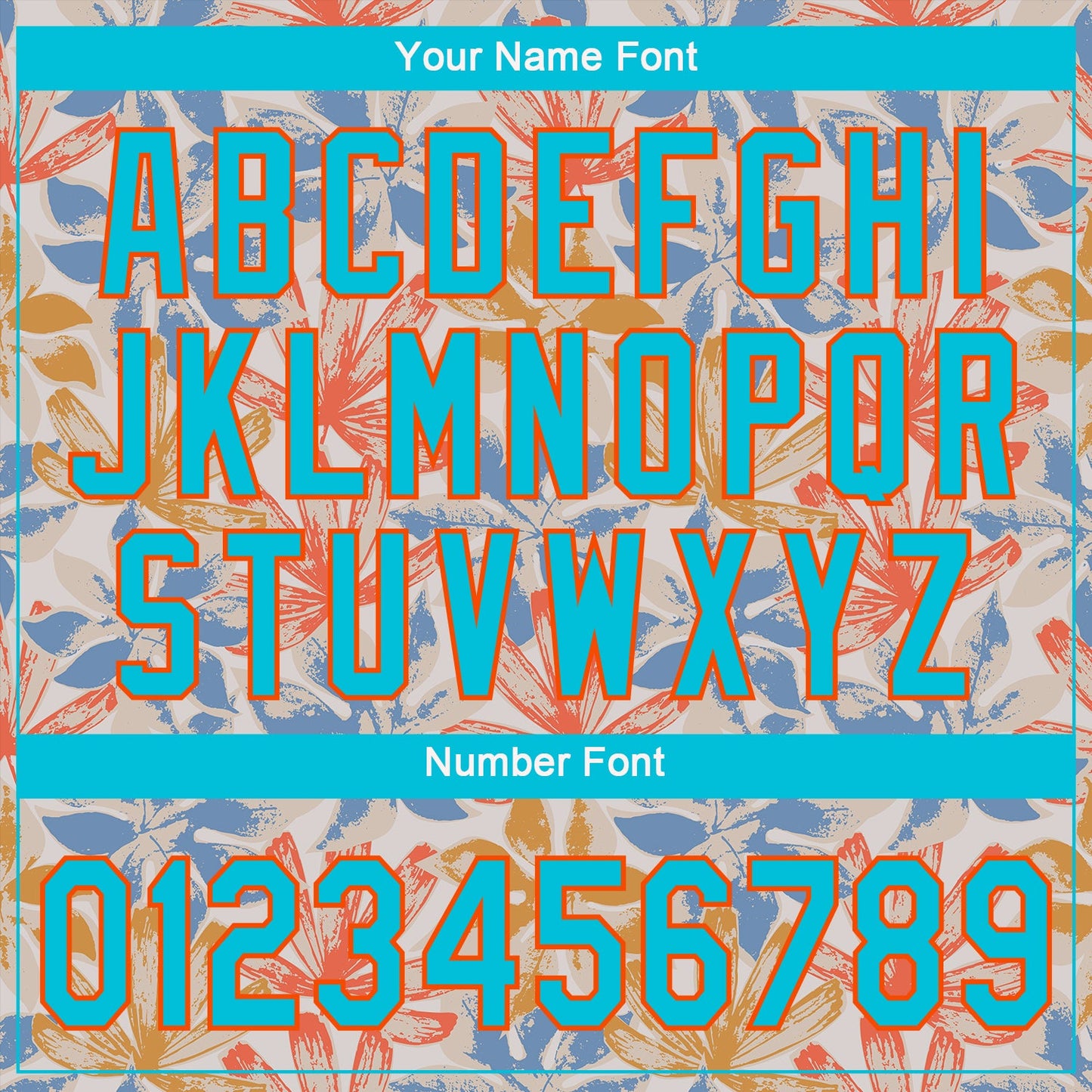 Custom White Lakes Blue-Orange 3D Pattern Design Leaves Authentic Baseball Jersey - Sky-Custom