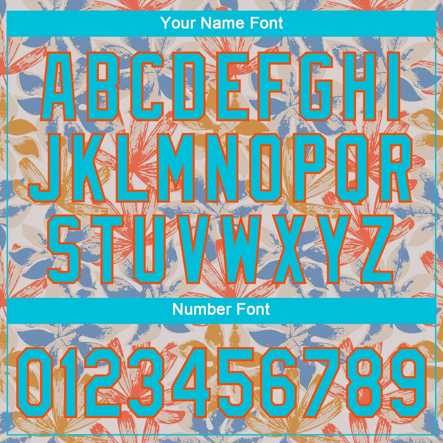 Custom White Lakes Blue-Orange 3D Pattern Design Leaves Authentic Baseball Jersey - Sky-Custom