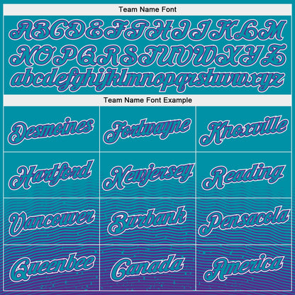 Custom Teal Purple-White Fade Fashion Authentic City Edition Basketball Jersey - Sky-Custom
