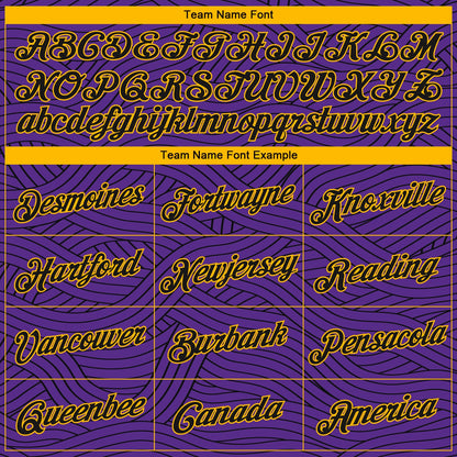 Custom Purple Black-Gold Authentic City Edition Basketball Jersey - Sky-Custom