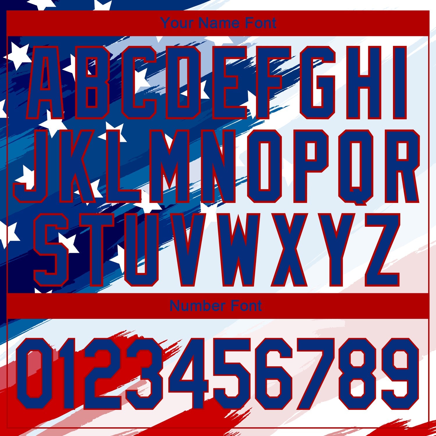Custom White Royal-Red 3D American Flag Fashion Authentic Baseball Jersey - Sky-Custom