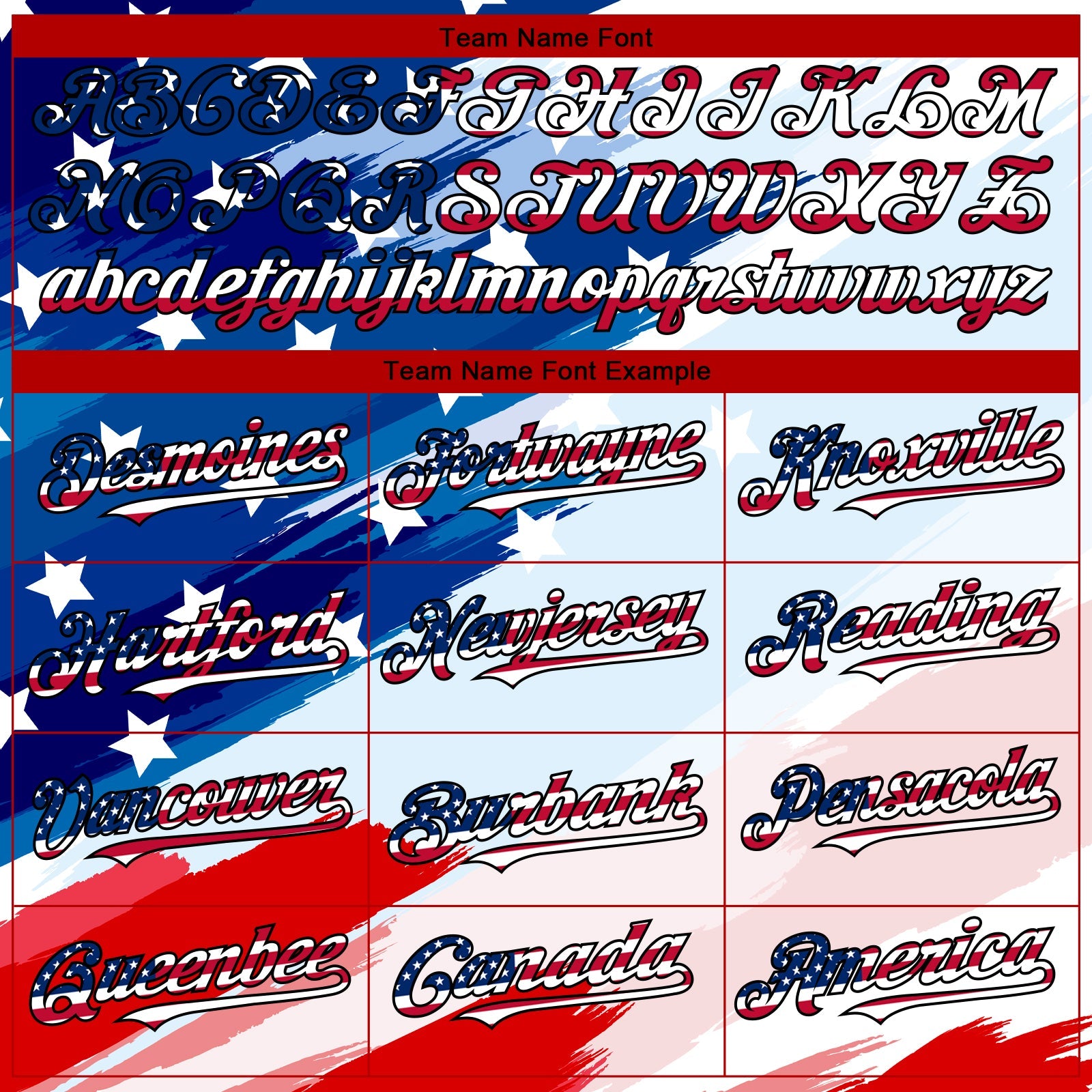 Custom White USA Flag Royal Red-Black 3D American Flag Fashion Authentic Baseball Jersey - Sky-Custom