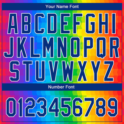 Custom Rainbow For Pride Month Love Is Love LGBT 3D Authentic Baseball Jersey - Sky-Custom