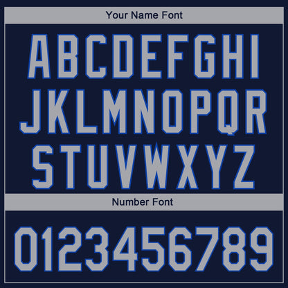 Custom Navy Gray-Thunder Blue 3D Dallas City Edition Fade Fasion Authentic Baseball Jersey - Sky-Custom