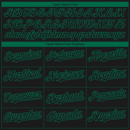 Custom Black Kelly Green 3D Dallas City Edition Fade Fasion Authentic Baseball Jersey - Sky-Custom