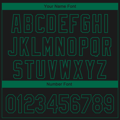Custom Black Kelly Green 3D Dallas City Edition Fade Fasion Authentic Baseball Jersey - Sky-Custom