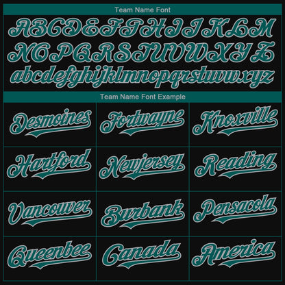 Custom Black Midnight Green-Gray 3D Philadelphia City Edition Fade Fasion Authentic Baseball Jersey - Sky-Custom