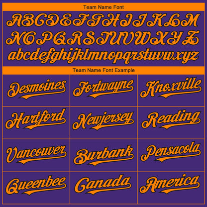 Custom Purple Bay Orange-Black 3D Phoenix City Edition Fade Fasion Authentic Baseball Jersey - Sky-Custom
