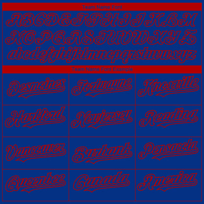 Custom Royal Red 3D Chicago City Edition Fade Fasion Authentic Baseball Jersey - Sky-Custom