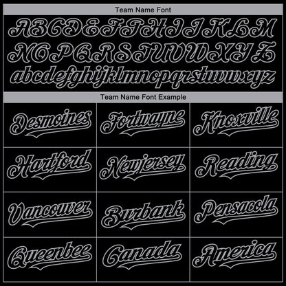 Custom Black Gray 3D Chicago City Edition Fade Fasion Authentic Baseball Jersey - Sky-Custom