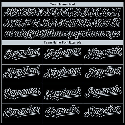 Custom Black Silver 3D Oakland City Edition Fade Fasion Authentic Baseball Jersey - Sky-Custom