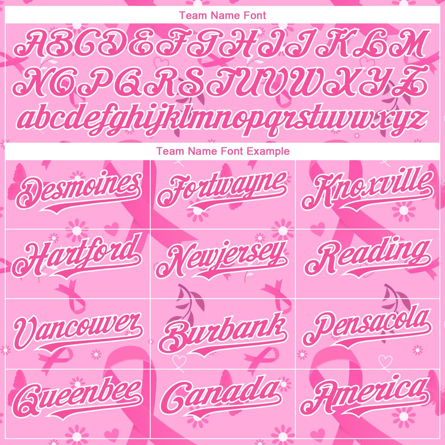 Custom Pink White 3D Pink Ribbon Breast Cancer Awareness Month Women Health Care Support Authentic Baseball Jersey - Sky-Custom