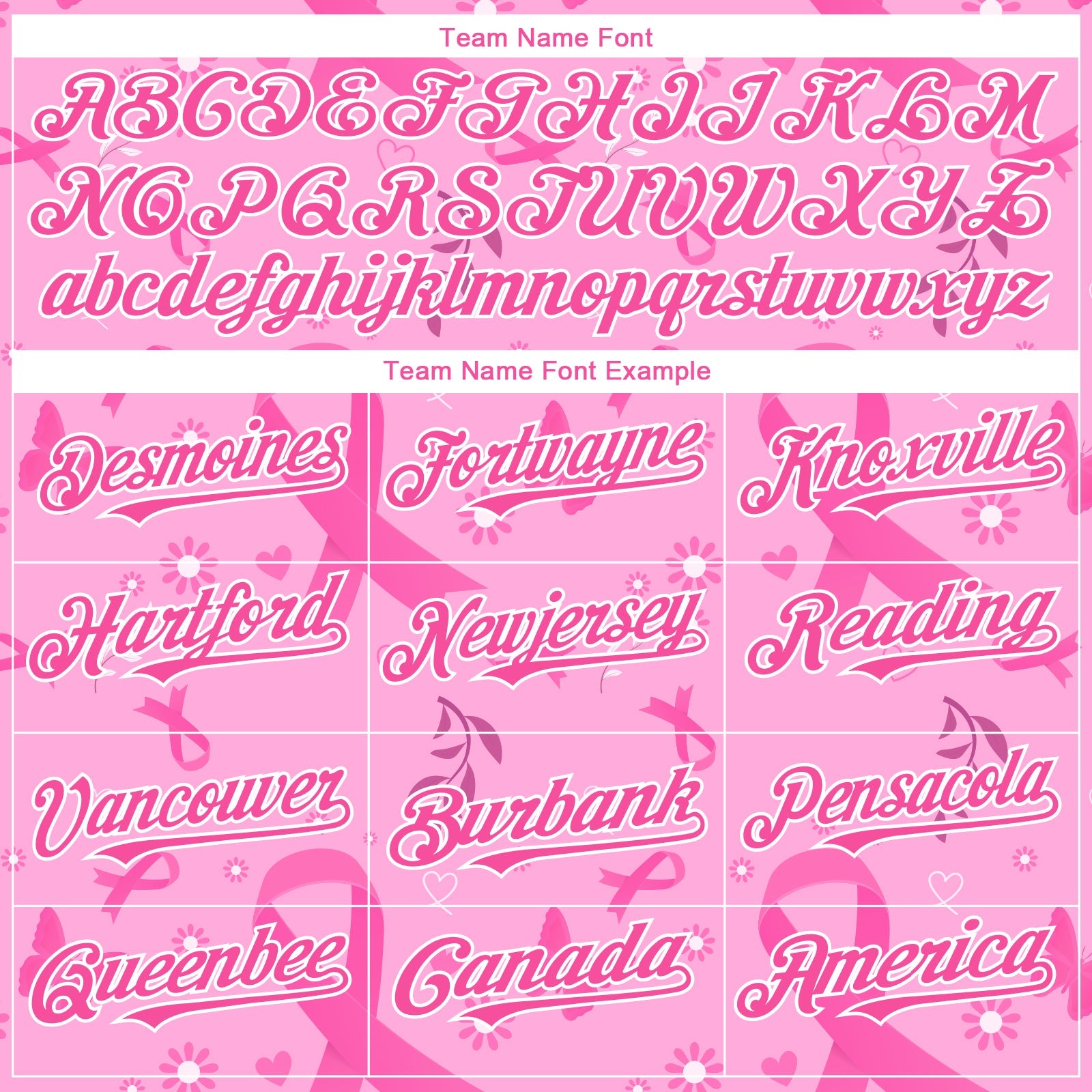 Custom Pink White 3D Pink Ribbon Breast Cancer Awareness Month Women Health Care Support Authentic Baseball Jersey - Sky-Custom