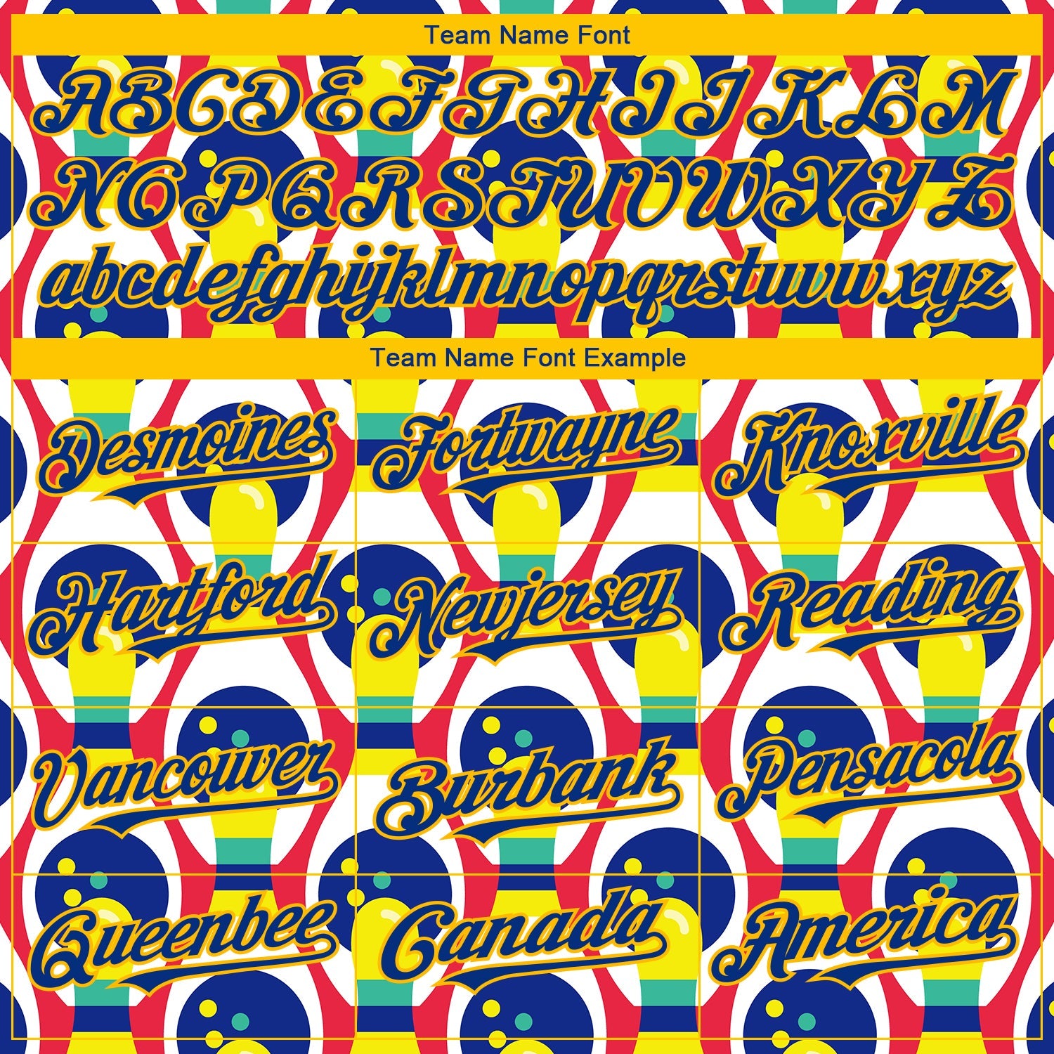 Custom White Royal-Yellow 3D Pattern Design Bowling Authentic Baseball Jersey - Sky-Custom