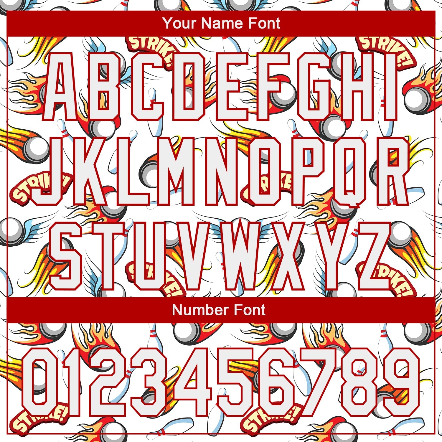 Custom White Red 3D Pattern Design Firely Bowling Authentic Baseball Jersey - Sky-Custom