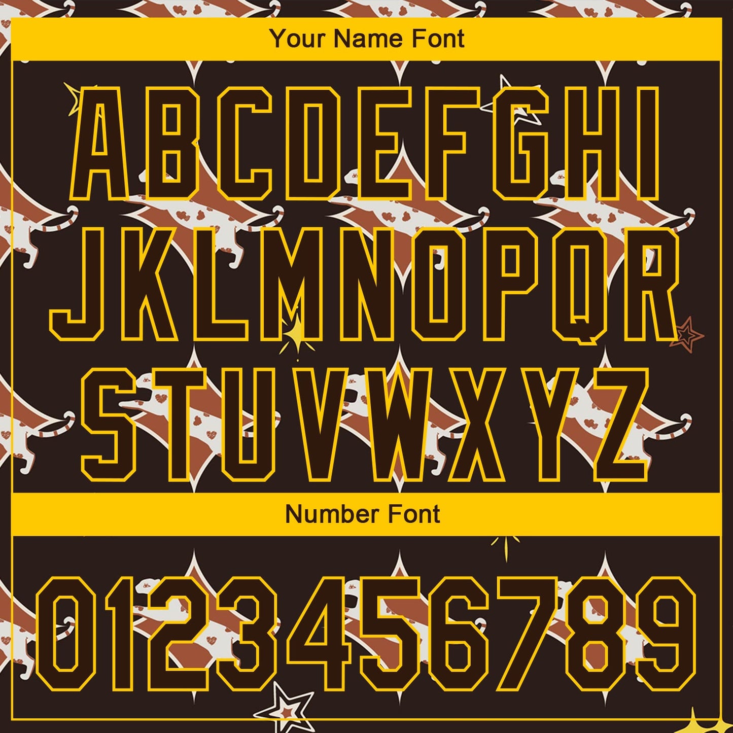 Custom Brown Yellow 3D Pattern Design Leopard Authentic Baseball Jersey - Sky-Custom