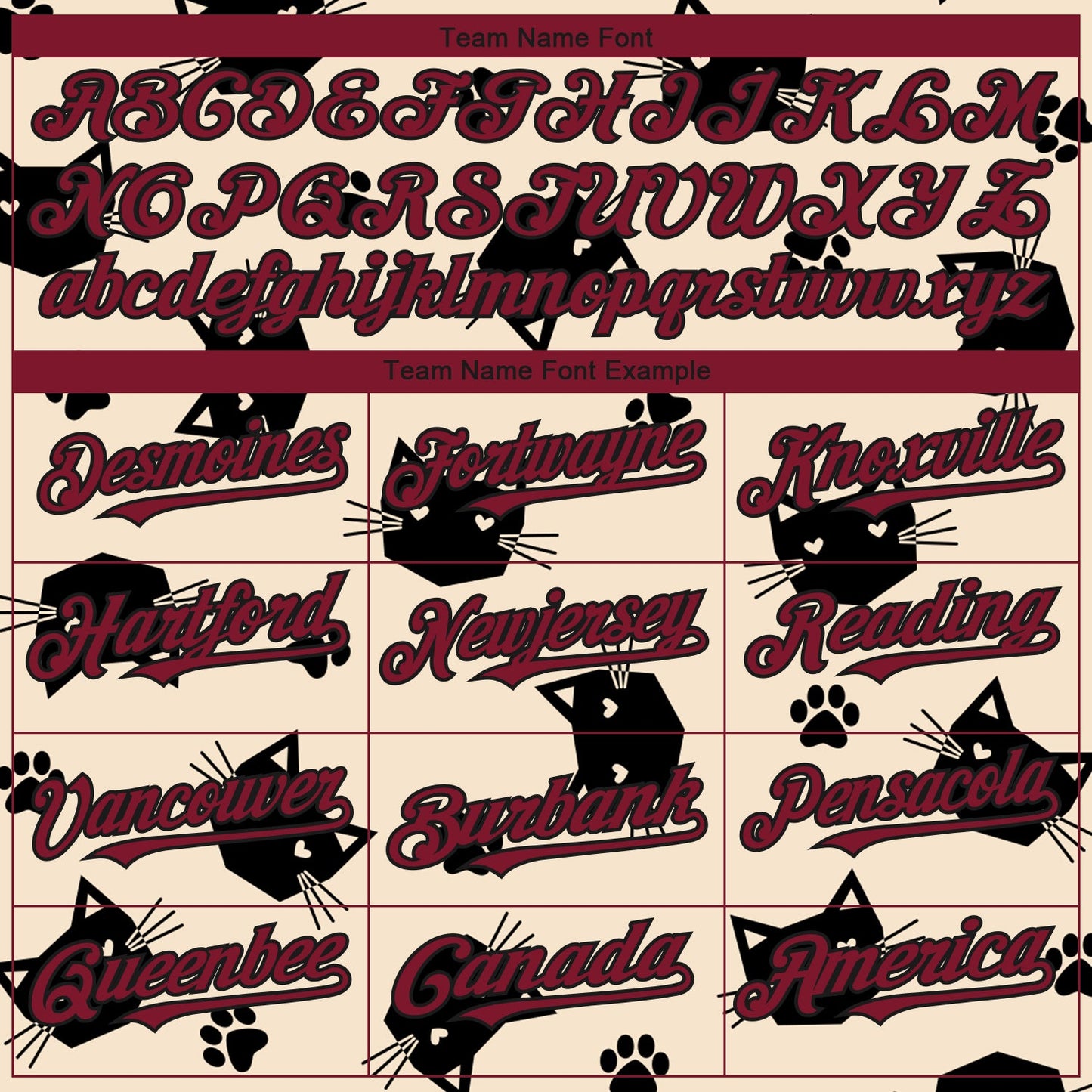 Custom Cream Crimson-Black 3D Pattern Design Cat Authentic Baseball Jersey - Sky-Custom