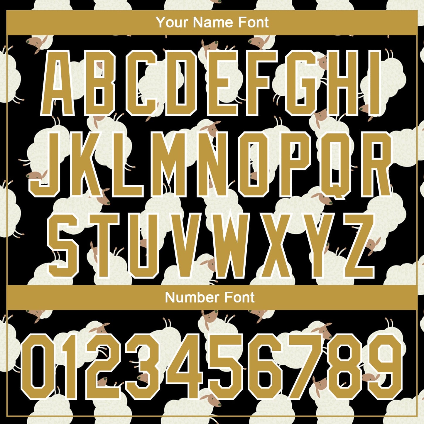 Custom Black Old Gold-White 3D Pattern Design Goat Authentic Baseball Jersey - Sky-Custom