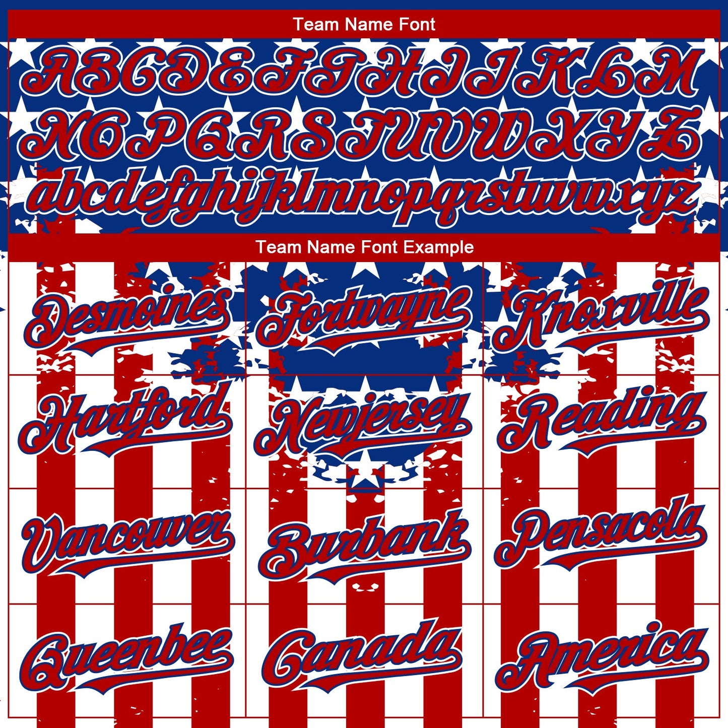 Custom Red Royal-White 3D American Flag Authentic Baseball Jersey - Sky-Custom