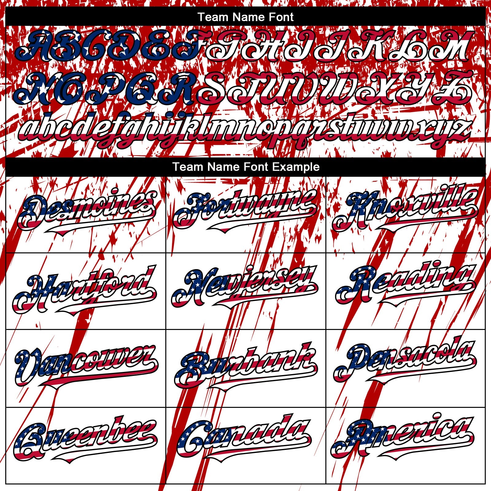 Custom White USA Flag Royal Red-Black 3D Authentic Baseball Jersey - Sky-Custom