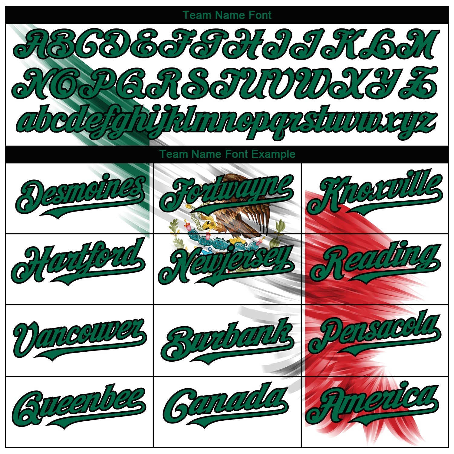 Custom White Red Kelly Green-Black 3D The Abstract Wing With Mexican Flag Authentic Baseball Jersey - Sky-Custom