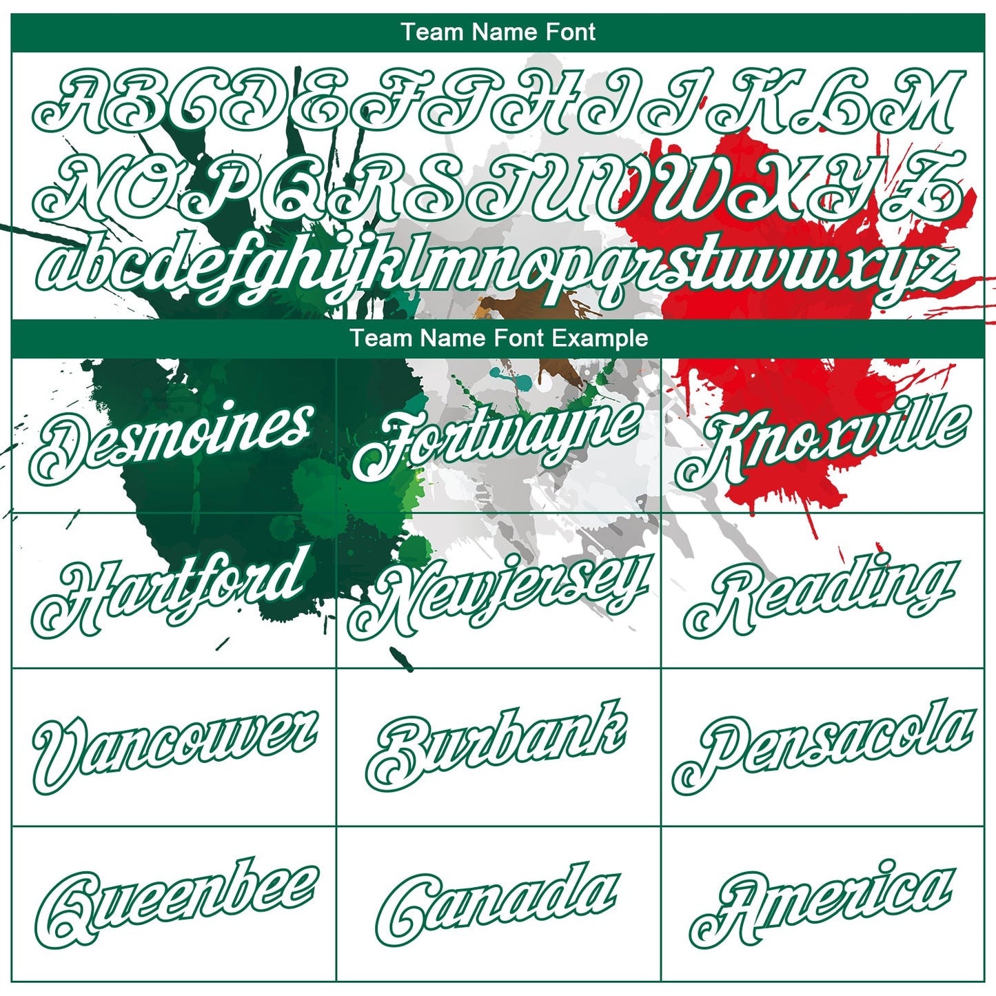Custom White Kelly Green-Red 3D Mexico Splashes Authentic Basketball Jersey - Sky-Custom