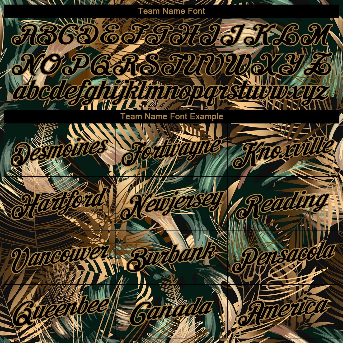Custom Black Old Gold 3D Pattern Tropical Hawaii Palm Leaves Authentic Basketball Jersey - Sky-Custom