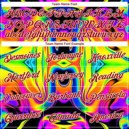 Custom Black Red-White 3D Pattern Design Abstract Iridescent Psychedelic Swirl Fluid Art Authentic Basketball Jersey - Sky-Custom