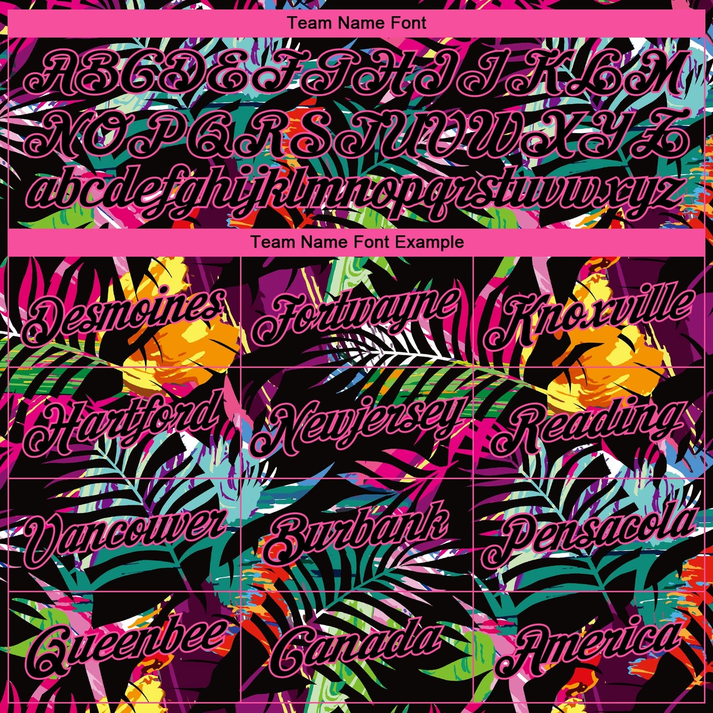 Custom Black Pink-Light Blue 3D Pattern Tropical Hawaii Palm Leaves Authentic Basketball Jersey - Sky-Custom