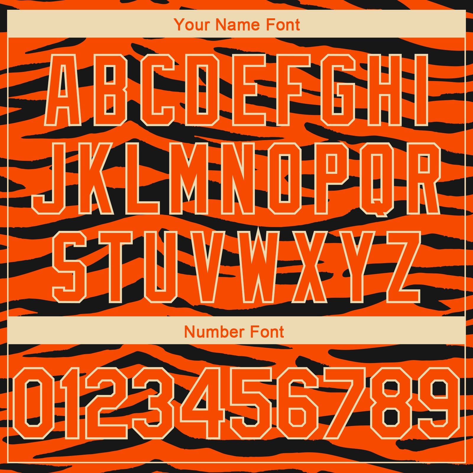 Custom Orange Cream 3D Pattern Design Tiger Print Authentic Basketball Jersey - Sky-Custom