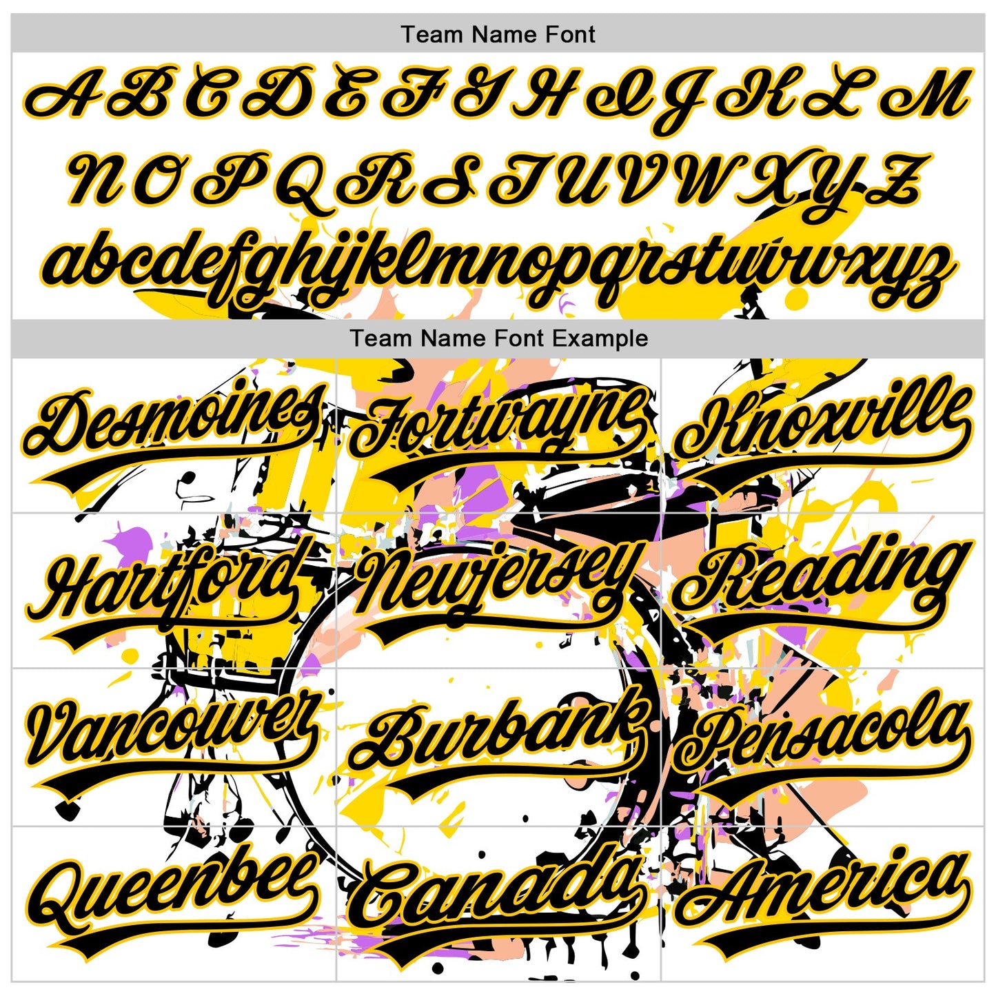 Custom White Black-Yellow 3D Pattern Design Music Festival Abstract Drum Set In Splash Authentic Baseball Jersey - Sky-Custom