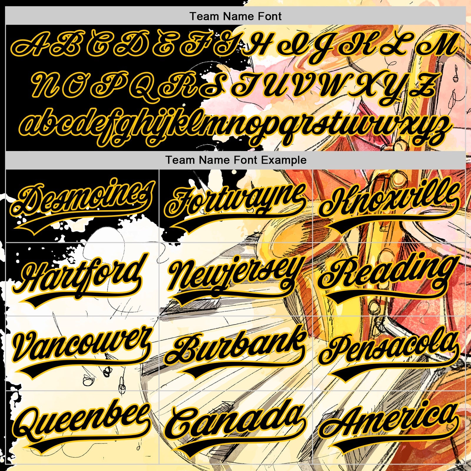 Custom White Black-Yellow 3D Pattern Design Music Festival Watercolor International Jazz Day Authentic Baseball Jersey - Sky-Custom