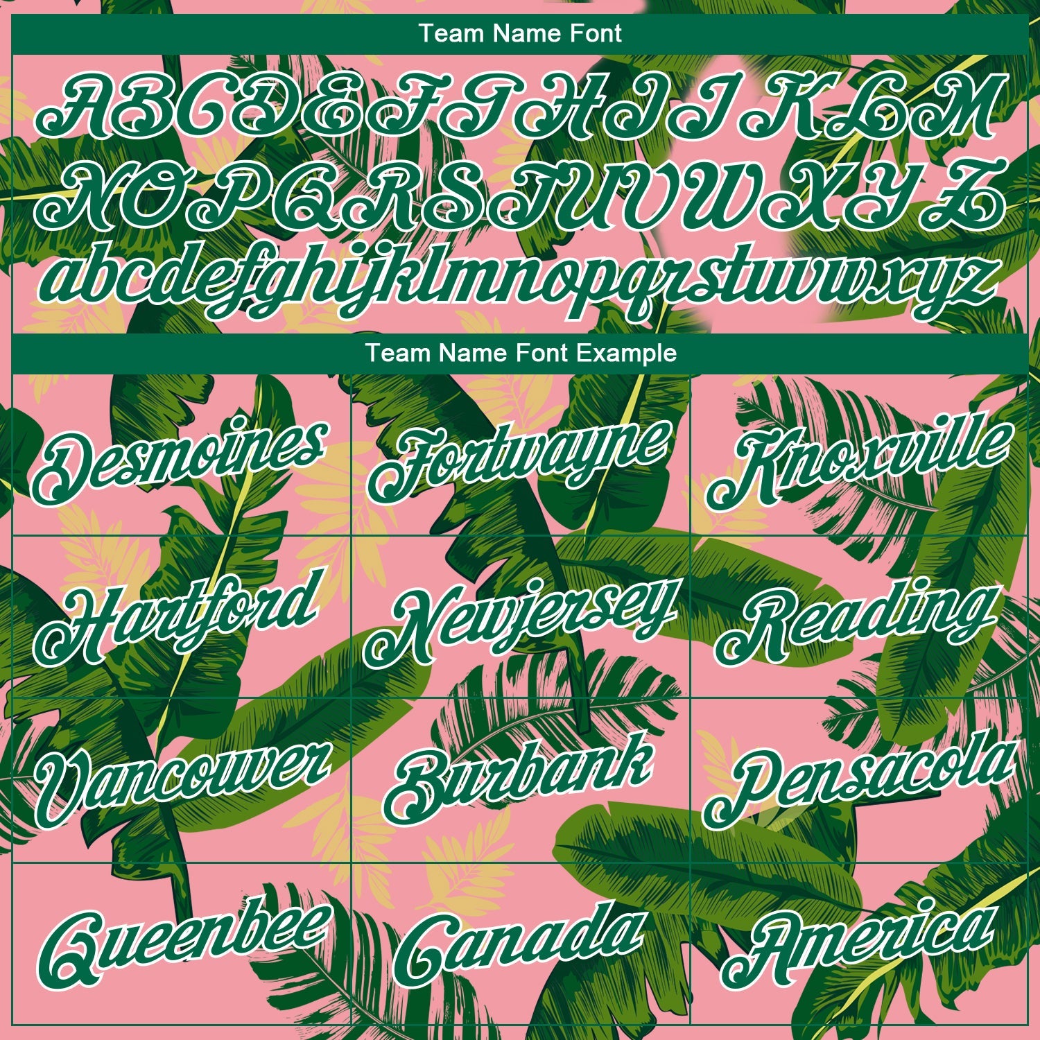 Custom Medium Pink Kelly Green-White 3D Pattern Tropical Hawaii Leaves Authentic Basketball Jersey - Sky-Custom